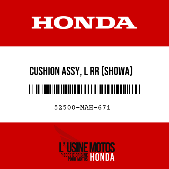 image de 52500-MAH-671 CUSHION ASSY, L RR (SHOWA)