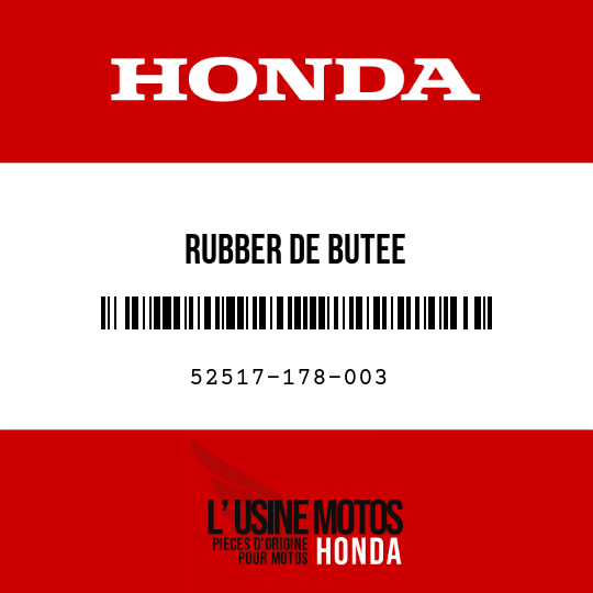 image de 52517-178-003 RUBBER DE BUTEE