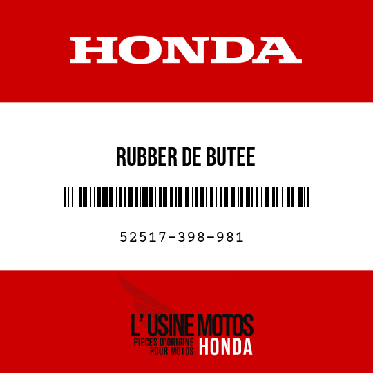 image de 52517-398-981 RUBBER DE BUTEE