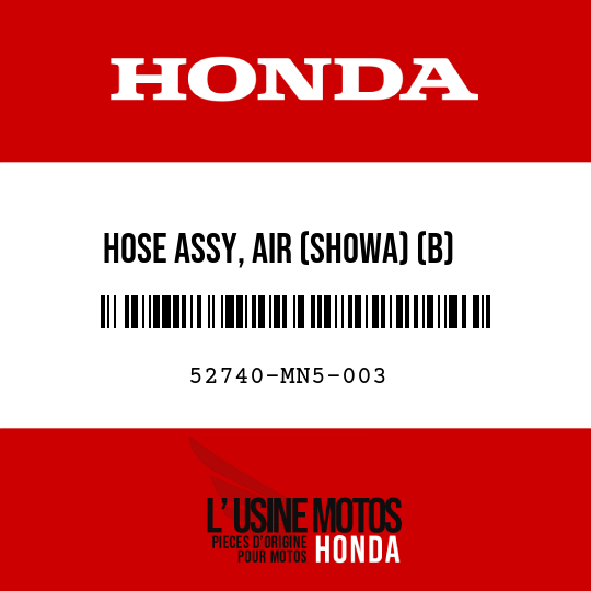 image de 52740-MN5-003 HOSE ASSY, AIR (SHOWA) (B)