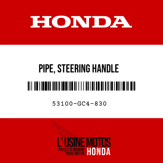 image de 53100-GC4-830 PIPE, STEERING HANDLE