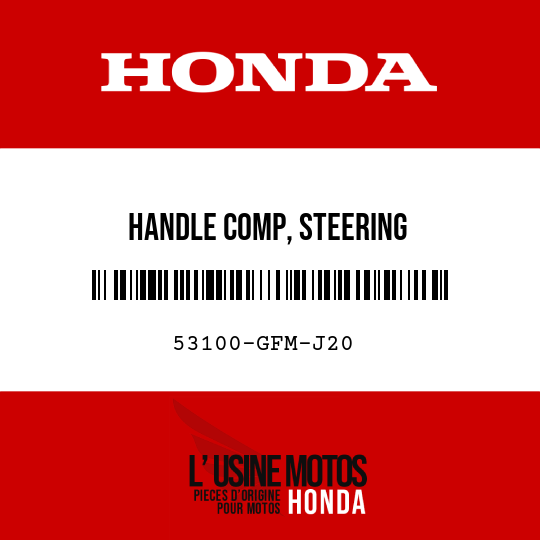 image de 53100-GFM-J20 HANDLE COMP, STEERING