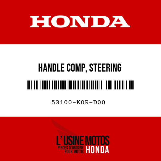 image de 53100-K0R-D00 HANDLE COMP, STEERING