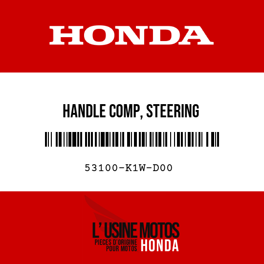 image de 53100-K1W-D00 HANDLE COMP, STEERING