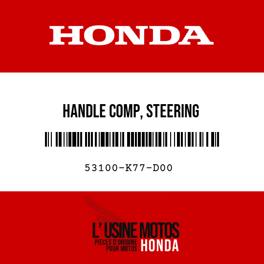 image de 53100-K77-D00 HANDLE COMP, STEERING