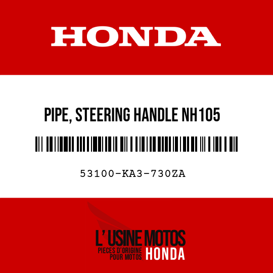 image de 53100-KA3-730ZA PIPE, STEERING HANDLE NH105 