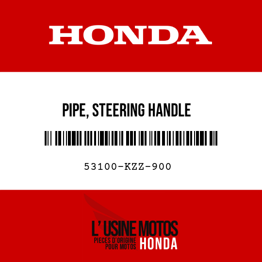 image de 53100-KZZ-900 PIPE, STEERING HANDLE