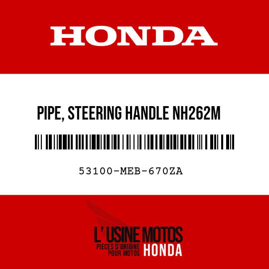 image de 53100-MEB-670ZA PIPE, STEERING HANDLE NH262M  (NH262M TERRA SILVER METALLIC)