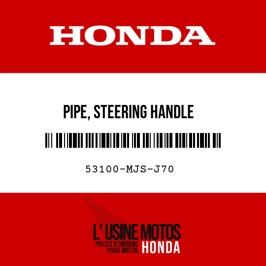 image de 53100-MJS-J70 PIPE, STEERING HANDLE