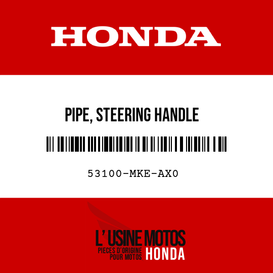 image de 53100-MKE-AX0 PIPE, STEERING HANDLE
