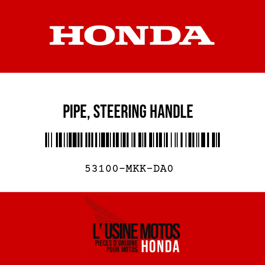 image de 53100-MKK-DA0 PIPE, STEERING HANDLE