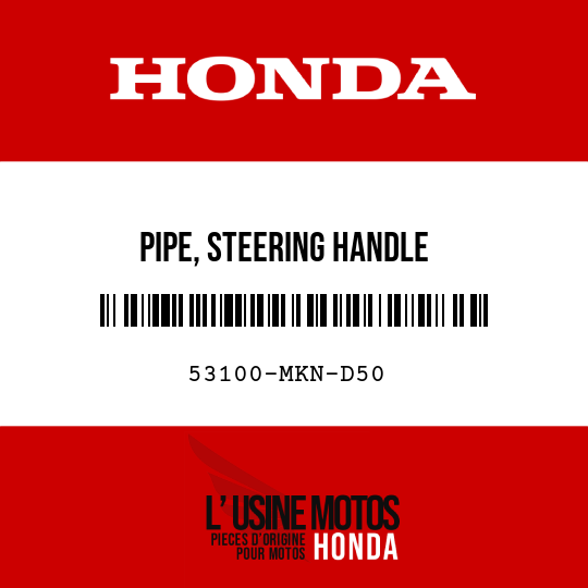 image de 53100-MKN-D50 PIPE, STEERING HANDLE