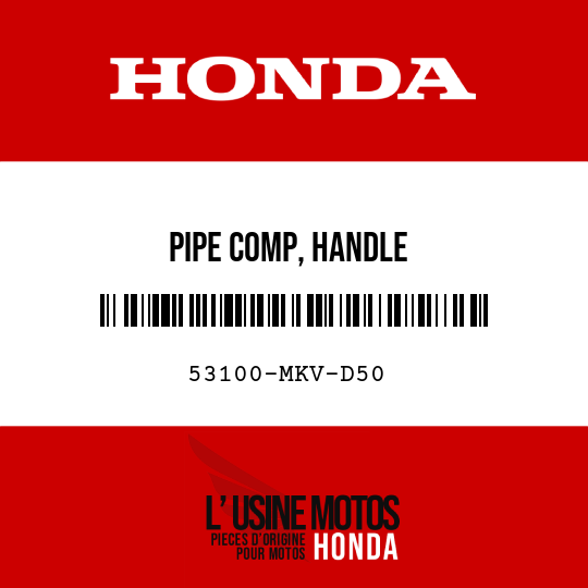 image de 53100-MKV-D50 PIPE COMP, HANDLE