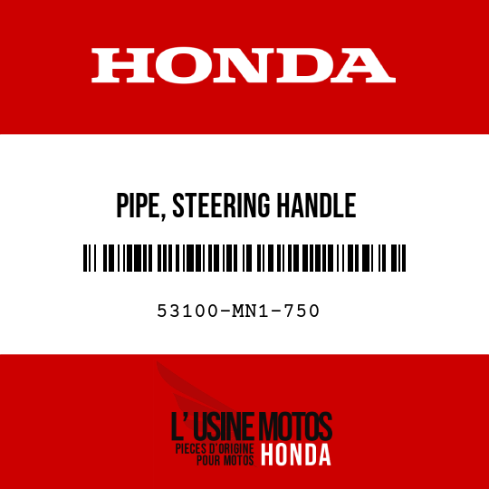 image de 53100-MN1-750 PIPE, STEERING HANDLE