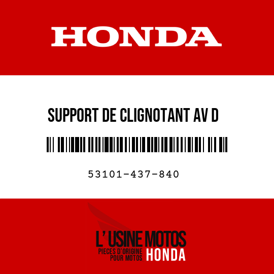 image de 53101-437-840 SUPPORT DE CLIGNOTANT AV D