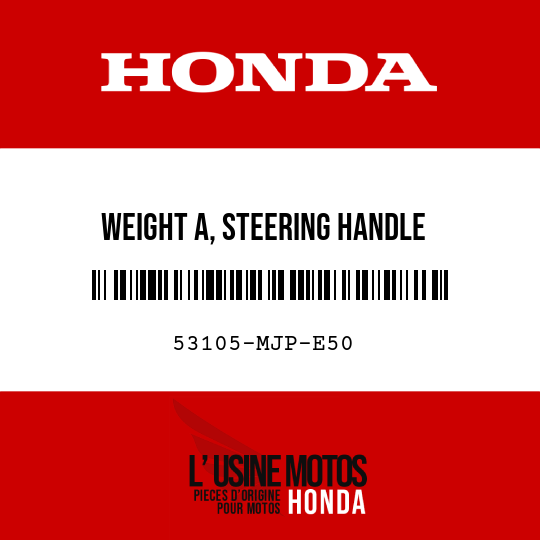 image de 53105-MJP-E50 WEIGHT A, STEERING HANDLE