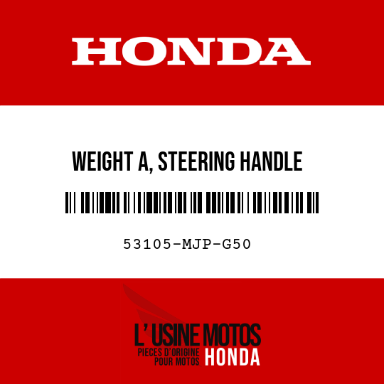 image de 53105-MJP-G50 WEIGHT A, STEERING HANDLE