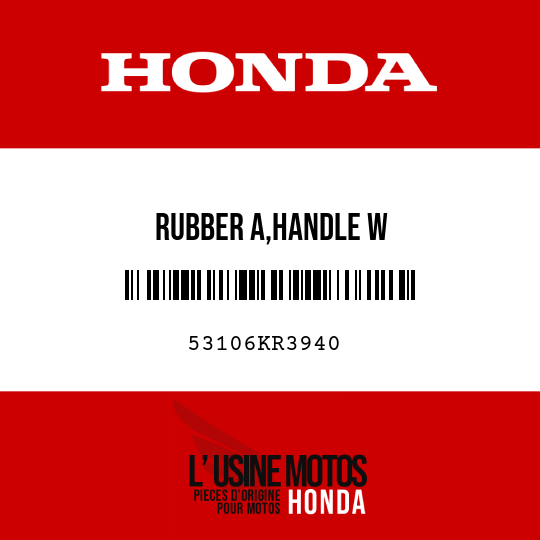 image de 53106KR3940 RUBBER A,HANDLE W