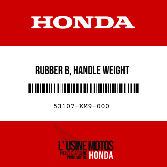 image de 53107-KM9-000 RUBBER B, HANDLE WEIGHT