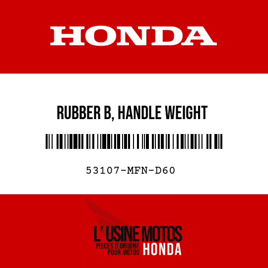 image de 53107-MFN-D60 RUBBER B, HANDLE WEIGHT