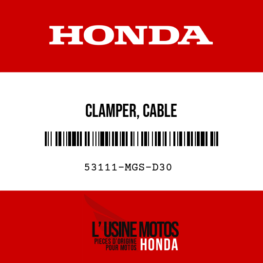 image de 53111-MGS-D30 CLAMPER, CABLE