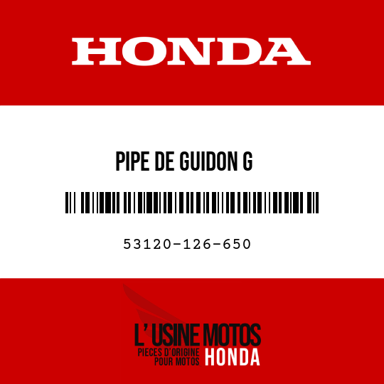 image de 53120-126-650 PIPE DE GUIDON G
