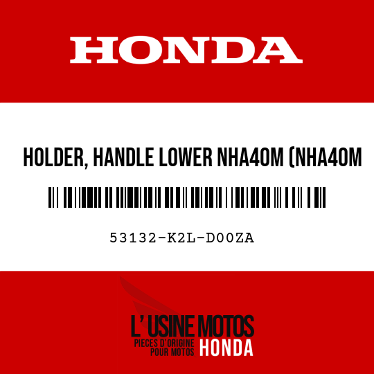 image de 53132-K2L-D00ZA HOLDER, HANDLE LOWER NHA40M (NHA40M MAT CRYPTON SILVER METALLIC)