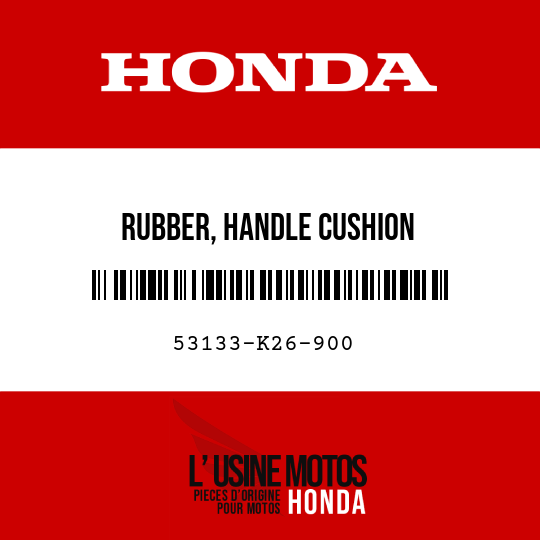 image de 53133-K26-900 RUBBER, HANDLE CUSHION