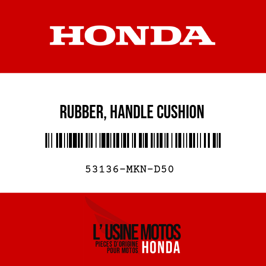 image de 53136-MKN-D50 RUBBER, HANDLE CUSHION