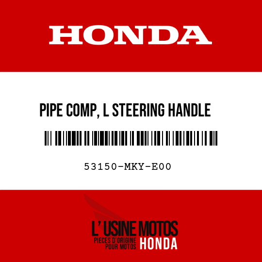 image de 53150-MKY-E00 PIPE COMP, L STEERING HANDLE