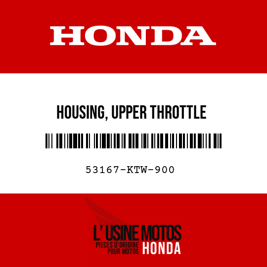 image de 53167-KTW-900 HOUSING, UPPER THROTTLE
