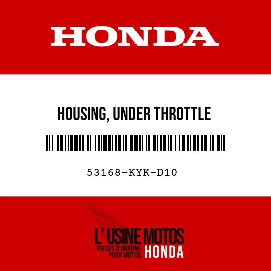 image de 53168-KYK-D10 HOUSING, UNDER THROTTLE