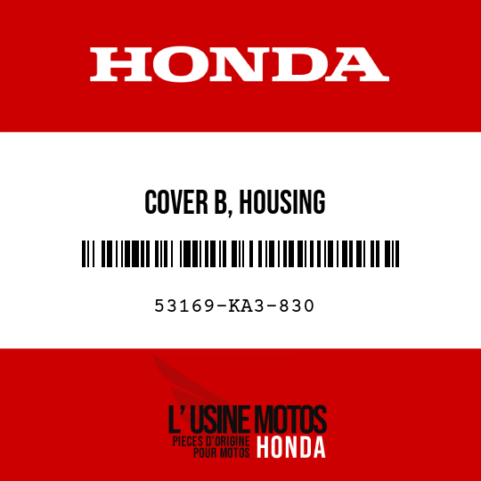 image de 53169-KA3-830 COVER B, HOUSING