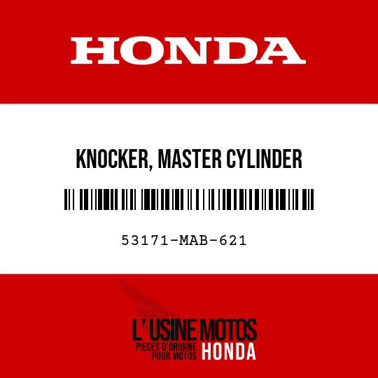 image de 53171-MAB-621 KNOCKER, MASTER CYLINDER