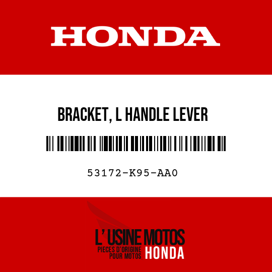 image de 53172-K95-AA0 BRACKET, L HANDLE LEVER