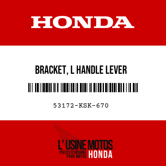 image de 53172-KSK-670 BRACKET, L HANDLE LEVER