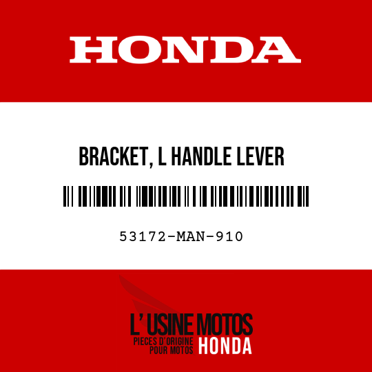 image de 53172-MAN-910 BRACKET, L HANDLE LEVER