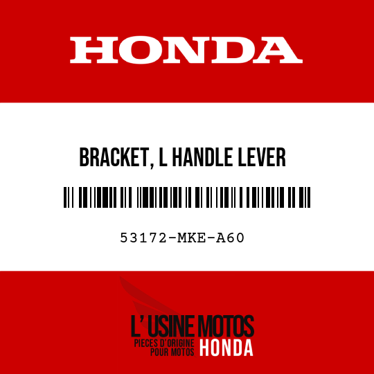 image de 53172-MKE-A60 BRACKET, L HANDLE LEVER