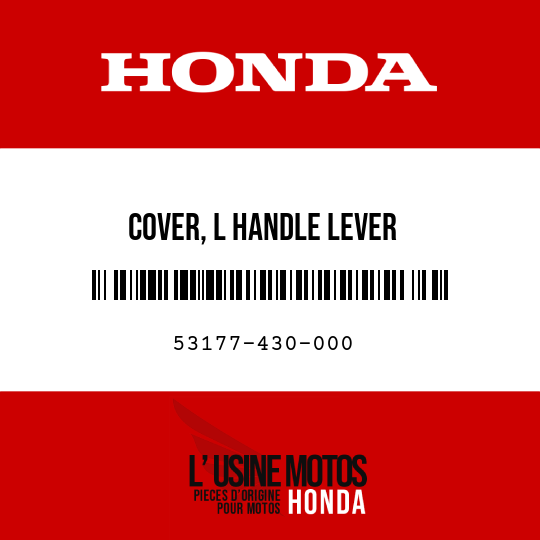 image de 53177-430-000 COVER, L HANDLE LEVER