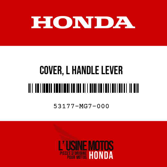 image de 53177-MG7-000 COVER, L HANDLE LEVER