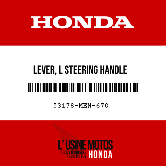 image de 53178-MEN-670 LEVER, L STEERING HANDLE