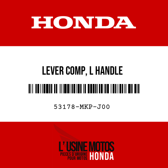image de 53178-MKP-J00 LEVER COMP, L HANDLE