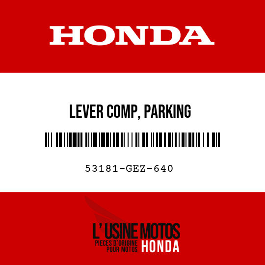 image de 53181-GEZ-640 LEVER COMP, PARKING