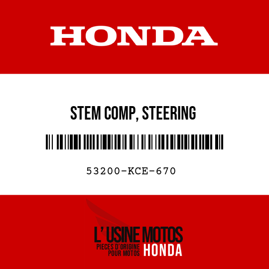 image de 53200-KCE-670 STEM COMP, STEERING
