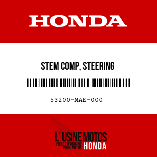 image de 53200-MAE-000 STEM COMP, STEERING