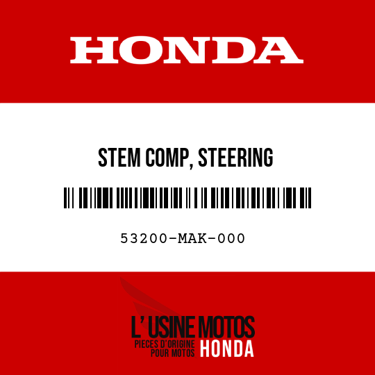 image de 53200-MAK-000 STEM COMP, STEERING