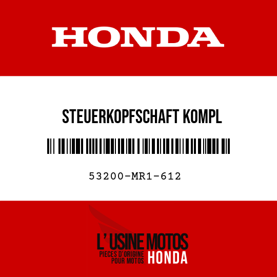 image de 53200-MR1-612 STEUERKOPFSCHAFT KOMPL