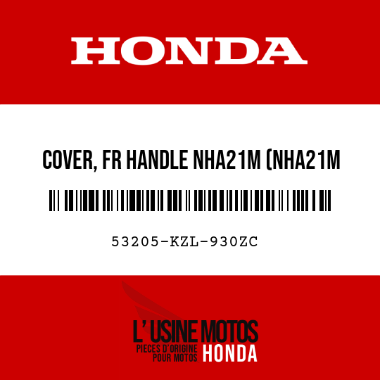 image de 53205-KZL-930ZC COVER, FR HANDLE NHA21M (NHA21M BOSS GRAY METALLIC)