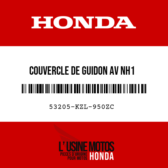 image de 53205-KZL-950ZC COUVERCLE DE GUIDON AV NH1
