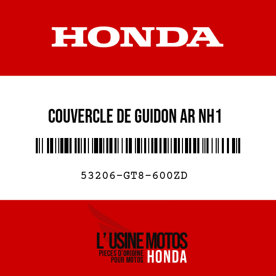 image de 53206-GT8-600ZD COUVERCLE DE GUIDON AR NH1